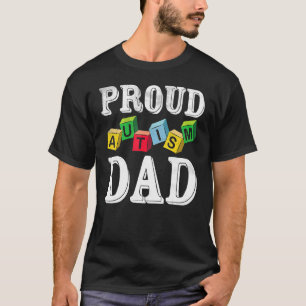 stolt autism Pappa för det autistiska barnet Pappa T Shirt