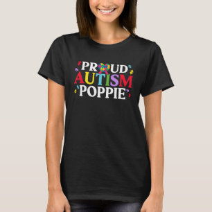 Stolt Autism Poppie Matchande Familj Autism Medvet T Shirt