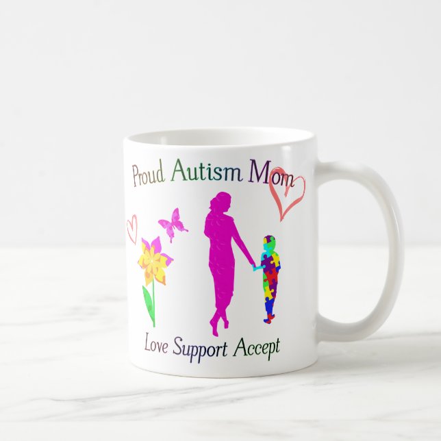 Stolt Autismmamma Kaffemugg (Höger)
