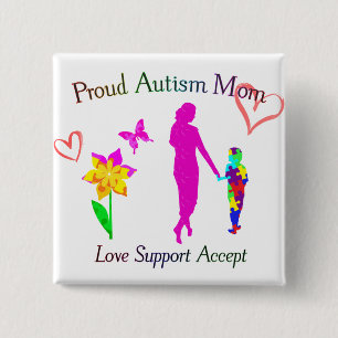 Stolt Autismmamma Knapp