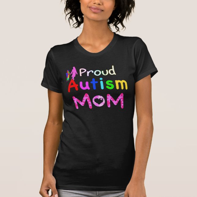 Stolt Autismmamma Tee Shirt (Framsida)