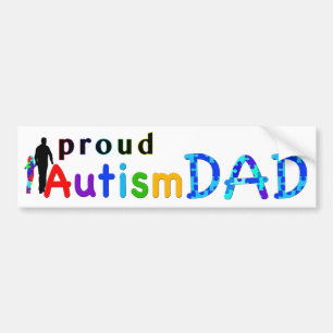 Stolt Autismpappa Bildekal