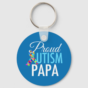 Stolt Autismpappa Nyckelring