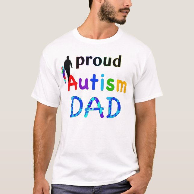 Stolt Autismpappa T-shirt (Framsida)