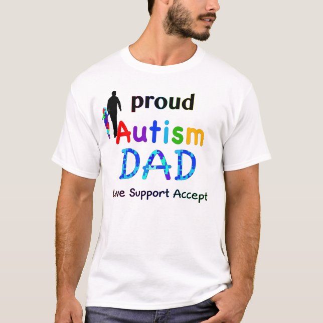 Stolt Autismpappa T-shirt (Framsida)