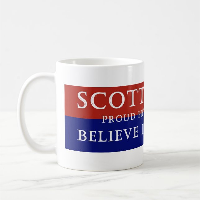 Stolt av den Scott fotgängare Kaffemugg (Vänster)