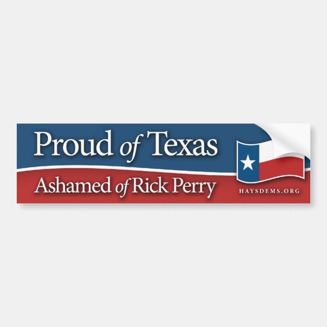 Stolt av den Texas bildekalet Bildekal (Framsidan)