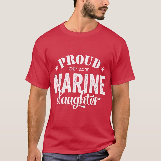 Stolt av min MARIN- dotter Tee Shirt (Framsida)