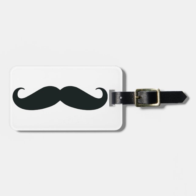 Stolt av min Stache….,Mustasch Bagagebricka (Horisontell Framsida)