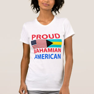 Stolt bahamansk amerikan t shirt