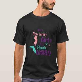 Stolt Bara En New Jersey I En Florida-Värld T Shirt