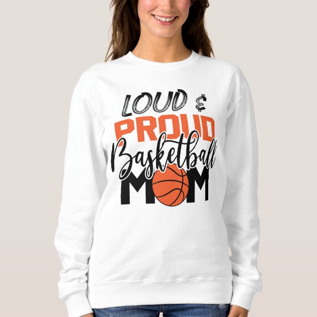 stolt basketsport Mamma ord art T Shirt (Framsida)
