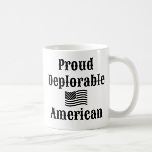 Stolt beklagansvärd amerikan kaffemugg