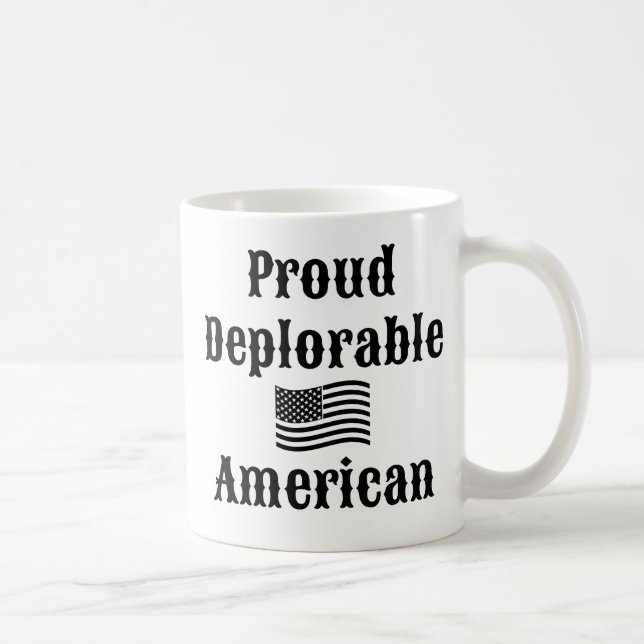Stolt beklagansvärd amerikan kaffemugg (Höger)
