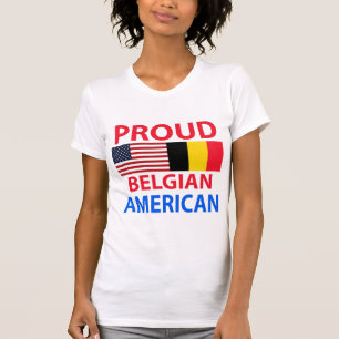 Stolt belgisk amerikan t shirt