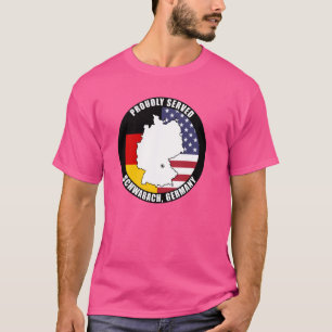 stolt betjänad Schwabach Tyskland militär veteran T Shirt