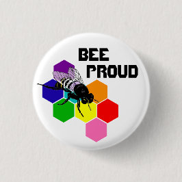 Stolt bi - nonbinary flagga knapp
