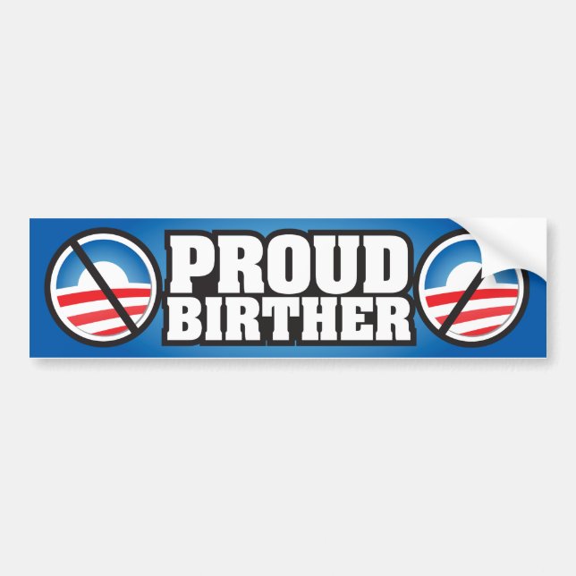 Stolt Birther Bildekal (Framsidan)