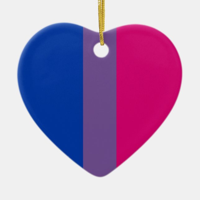 Stolt bisexuell julgransprydnad keramik (Framsidan)