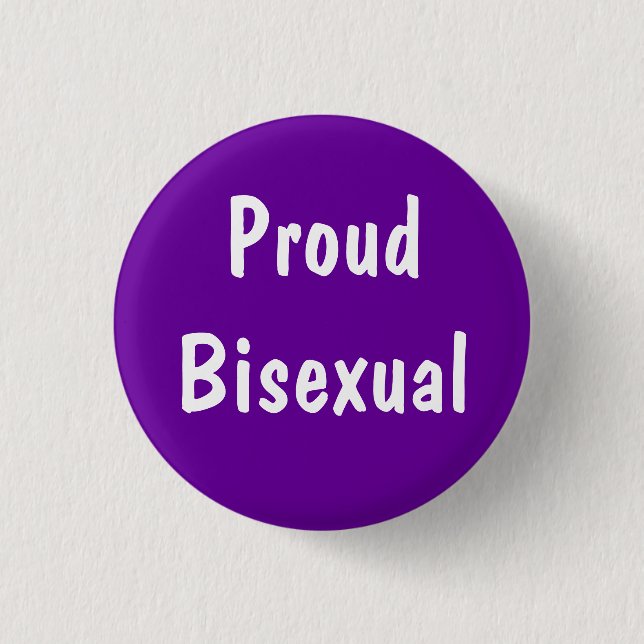 Stolt bisexuellt emblem knapp (Framsida)
