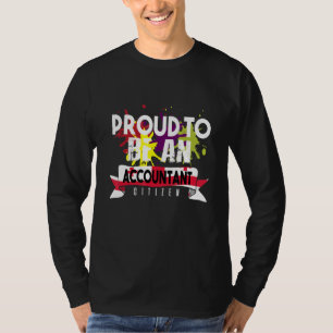 Stolt Bokföringsmedborgare Yrke Karriär Arbetare T Shirt