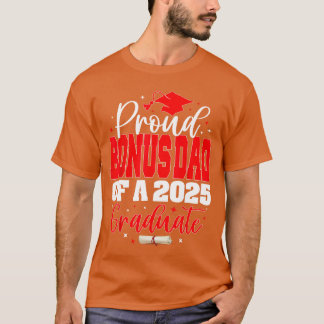 Stolt Bonuspappa till en examenklass 2025 Graduate T Shirt