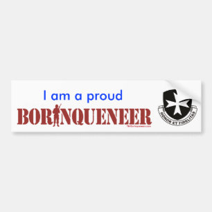 Stolt Borinqueneer - bildekal