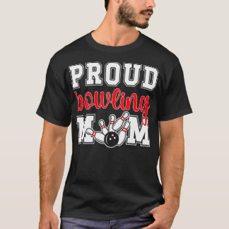 stolt Bowling Mamma i en Bowlareare Mamma T Shirt