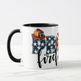 Stolt brandkår – Patriotisk brandman “PRO Mugg