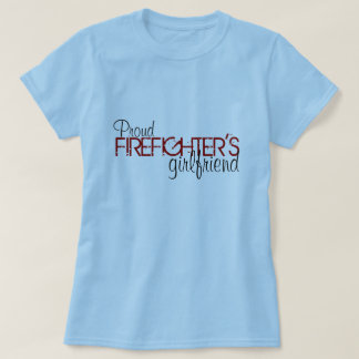 Stolt brandman flickvän t-shirt