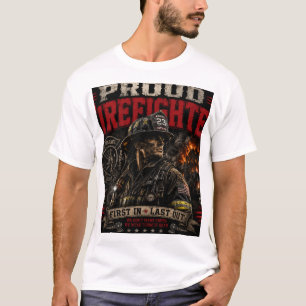 Stolt brandman T-shirt – brandman present