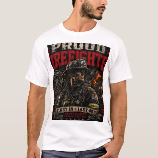 Stolt brandman T-shirt – brandman present