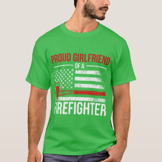 stolt brandvän till en brandkämparfamilj t shirt