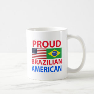 Stolt brasiliansk amerikan kaffemugg