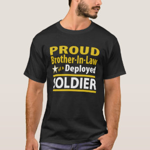 Stolt broder i lag av en utplacerad soldat tröja