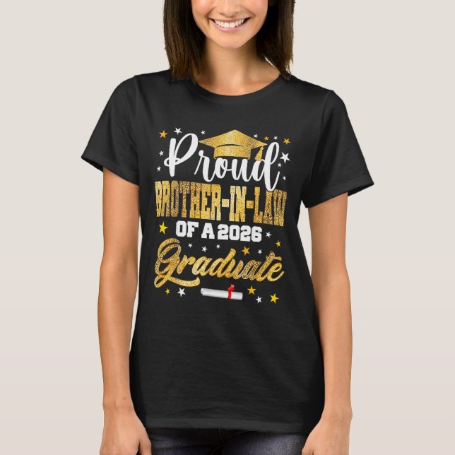 Stolt bror jurist 2026 examensdesign t shirt (Framsida)