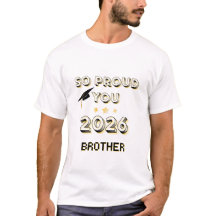 Stolt bror Klass 2026 Examen T-shirt