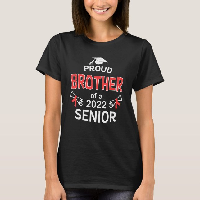 stolt bror till 2022 års ledande Studenten 2022 T Shirt (Framsida)