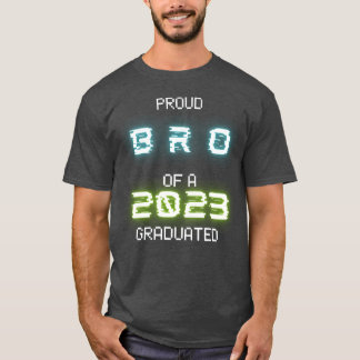 Stolt bror till en 2023 examen avgångsklass t shirt