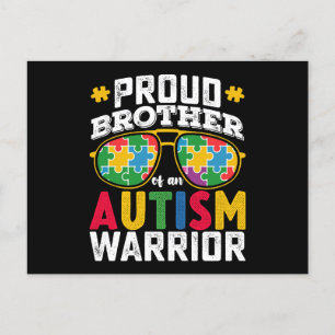 stolt bror till en Autismkrigarfamilj Vykort