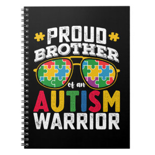 Stolt bror till en familj som kämpar mot autism anteckningsbok