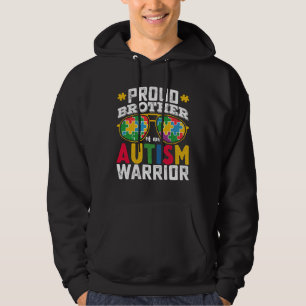 Stolt bror till en familj som kämpar mot autism hoodie