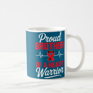 Stolt bror till en hjärtkrigare Hjärt sjukdom medv Kaffemugg