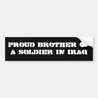 Stolt bror till en soldat i Irak Bildekal