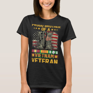 stolt bror till en vietnamesisk veteransk Flagga a T Shirt