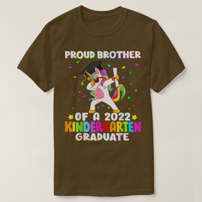 stolt bror till Kindergarten Student Unic 2022 T Shirt (Design framsida)