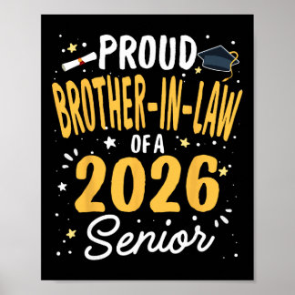 Stolt Bruh Av En Cl 2026 Utexaminerad Senior Exame Poster