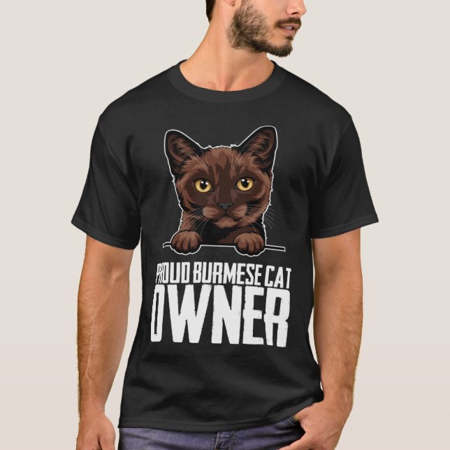 Stolt burmesisk kattägare  1 t shirt (Framsida)