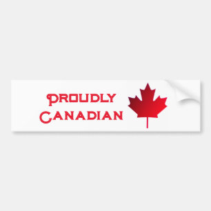 Stolt canadensiskt bildäckslapp bildekal