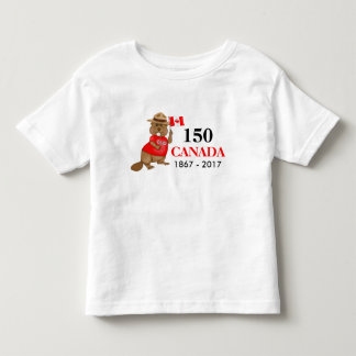 stolt Canadian Beaver 150-årsdagen T Shirt